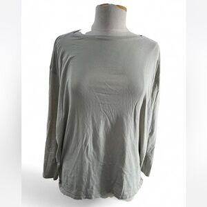 Lululemon Women's Casual Long Sleeve Top - Light Gray